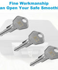 Three Replacement Keys for 3C2 Safe Locks provide fast, secure access to safes, file cabinets, and desks; this cost-effective 3-piece set matches 3C2 codes.