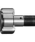 Side view of Single CF30V Metric Cam Follower Standard Full-Complement Bearing, High-Carbon Steel Cylindrical Outer Ring, Shielded Screwdriver-Slot Stud Type M30x1.5, 80 mm x 35 mm Rollers, Heavy-Duty.