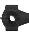 UETPL204B 20mm Accu-Loc wide-slot take-up unit, black thermoplastic housing, sealed ball bearing, front view