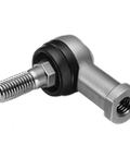 LHSA5 L-Ball Right-Hand Threaded Rod End Bearing, Single Unit, Die-Cast Zinc, M5 x 0.8 Thread, 5 mm Bore, side view