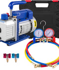 3CFM 1/4HP Single Stage Air Vacuum Pump Kit For HVAC And Refrigeration R134a R12 R22 R410a with manifold gauge and carrying case