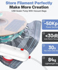 Filament Vacuum Storage Kit With USB Pump 20 Light Proof Vacuum Bags For 3D Filament Keeps Dry And Clean 12.6 x 13.38 in