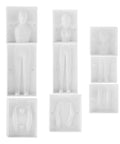 3D People Fondant Mold Set For Cake Decorating Plastic Human Shaped Clay Polymer DIY Templates Sugarcraft Baking Tool Molds