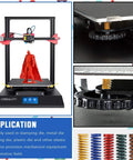 Five Color 50 Piece Set Of Lightweight Compression Mold Die Springs For 3D Printer Bed Leveling Ender 3 Compatible shown with printer and springs in various colors