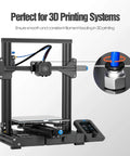 3D printer with Bowden PTFE tube fitting, focus on PC4-M10 quick coupler for 1.75mm filament feeding