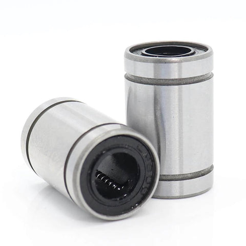 Close-up of 3d printer cnc parts linear bearings set for jgaurora a5/a5s/a1/a3s lm08uu bearing pack of 4pcs