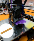 3D Printer Die Springs 8mm OD 60mm Long 20 Pack Yellow Spiral Stamping Light Load Compression in use on 3D printer