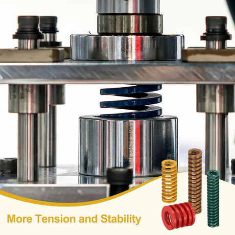 8 Pack 3D Printer Die Springs 12mm OD 25mm Length Light Load Mould Die Spring in action on mechanical equipment