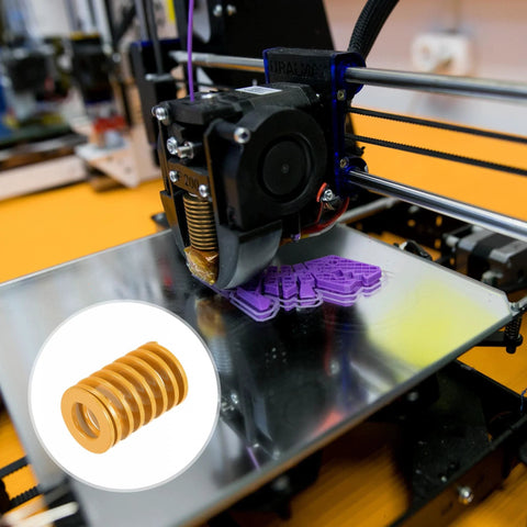3D Printer Die Spring Set 25mm Outer Diameter 40mm Long 4 Pack Spiral Stamping Light Load Compression Mould Die Springs For 3D Printer Electric Part Yellow Uxcell