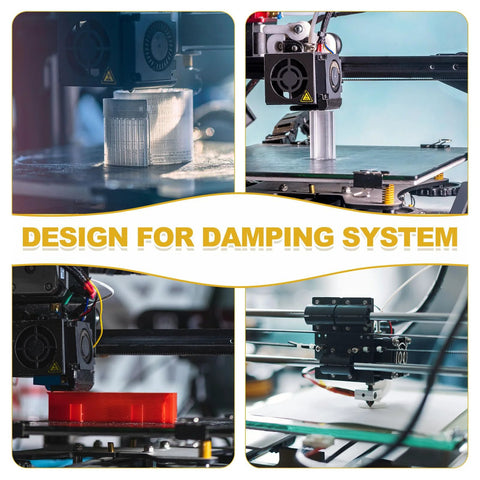 4 Pack 18mm OD 20mm Length Light Load Die Springs For 3D Printers And Heated Beds in use, showing damping system in 3D printer setup