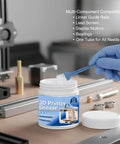 3D Printer Lube Kit 100g Bearing Oil with Brush Gear Grease for Precision Motion and Noise Reduction on a workshop table