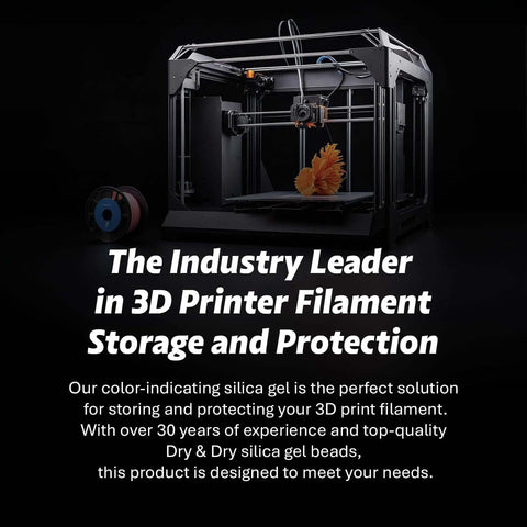 3D printer with Blue Indicating Silica Gel Beads 3 To 5 Mm Desiccants Reusable Moisture Absorbers for storage and electronics.