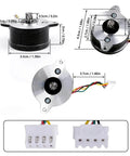 2 Phase 1.8 Step Angle Round Stepper Motor DC2.4V 1A 36mm for 3D Printer Extruder with connectors