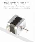 3D Printer Stepper Motor 42-34, 2 Phases 0.8A 1.8 Degrees 0.4 N.M for Ender-3 X/Y/Z and CR-10 Series, front view