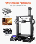 3D printer setup using 4PCS 23.6 in (600 mm) T Slot 4040 Aluminum Extrusion Profile, European Standard Anodized Linear Rail.