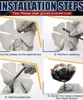 Step-by-step guide for Beginner Welding Kit For 3D Rose Flower Projects With 201 Stainless Steel, Starter Friendly DIY Metal Art Craft, TIG MIG Gas Rod Practice, 5.9 Inch Rose, Easy Start Welding Kit For Home Crafters And Makers, Valentines Day Gift