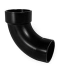 3 Inch ABS 45 Degree Street Elbow Fitting for DWV Pipes Hub to Spigot, Solvent Weld Required, No Sweat DIY Right Angle Connection