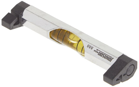 Compact 3 in aluminum line level with hex body delivers precise alignment for masonry, plumbing, and landscaping, silver anodized finish