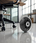 3 Inch Caster Wheels With 608ZZ Bearing 76x24x8mm Silent Black Transparent PU Replacement Wheel for luggage carts and roller skates