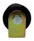 Slide Gate Guide Roller 3" Black Hard Nylon UHMW Rollers with C Bracket Rear Post Welded Assembly Heavy Duty