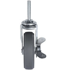 Heavy Duty 3 Inch Swivel Caster Wheels Set Of Four With Five Sixteenth Inch Threaded Stem Eighteen Threads One And A Half Inch Long Rubber Locking Casters