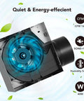 Must-Have 3-In-1 Bathroom Exhaust Fan With Light And Humidity Sensor showing internal fan mechanism and humidity sensor