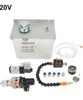 3L Lubrication Spray System For Machine Tools With Spray Cooler Coolant Pump And Oil Mist Sprayer 220V components displayed
