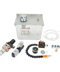 3L Lubrication Spray System For Machine Tools With Spray Cooler Coolant Pump And Oil Mist Sprayer 220V components displayed