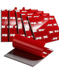 Heavy Duty Double Sided Adhesive Pads for Dash Cam Mounts 2.2 x 2.2 Inches, 6 pack, showing 3M backing and foam texture