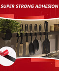 3M 5925 Black Double Sided Foam Tape 0.5 Inch By 18 Feet Heavy Duty Waterproof Mounting Tape holding kitchen tools