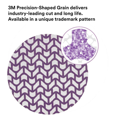 Close-up of Xtract Net Discs 6 Inch 710W with unique dust-free pattern and 3M precision-shaped grain design.