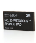 Wetordry Sponge Pad Dual Sided For Wet And Dry Sanding Automotive, black dual-sided pad with 3M branding and part number