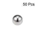 3mm Bearing Balls 316L Stainless Steel G100 Precision Set Of 50 Pieces For Bearings And Housings, single shiny ball display