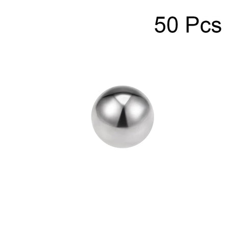 3mm Bearing Balls 316L Stainless Steel G100 Precision Set Of 50 Pieces For Bearings And Housings, single shiny ball display