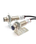 3mm Beam Photoelectric Switch For Trough Beam Infrared Sensor NPN Output With LED Indicator shown in industrial setup.