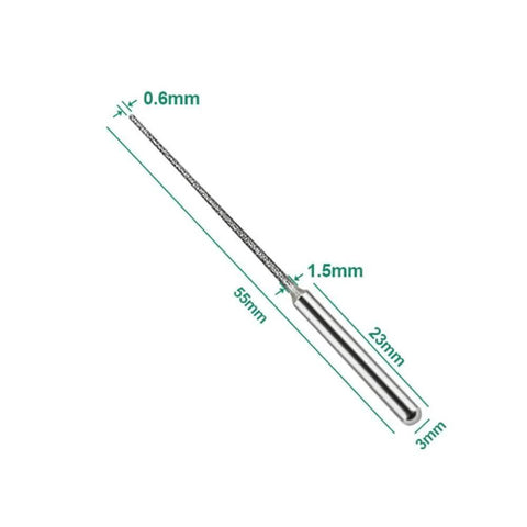 Two Pack 3mm Shank Mini Drill Bit With Diamond Point Engraving Needle For Metal Plating And Jewelry Making Diamond Coated Reamer Tool