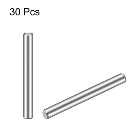 3mm Diameter 30mm Long 304 Stainless Steel Dowel Pins Set Of 30 For Shelf Support And DIY Furniture Assembly Rust Resistant Centerless Ground Pegs For Precise Alignment And Easy Replacement.