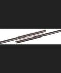 3mm Threaded Cable Swage Stud For Cable Assemblies Requires Swaging Tool, side view of stainless steel stud on black background.