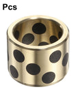 3 Pieces Sleeve Bearings 20mm Bore, 26mm Outer Diameter, 20mm Height Self Lubricating Cast Brass Graphite Bushings