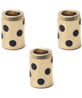 3Pcs Sleeve Bearing 6mm Bore 10mm OD 15mm Length Oilless Plain Bushings for machinery and textile machines