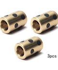 3Pcs Sleeve Bearing 6mm Bore 10mm OD 15mm Length Oilless Plain Bushings for sliding parts of machinery, showing 3 bearings