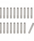 3x15mm Dowel Pins Set 50 Pcs 304 Stainless Steel Round Head Flat Chamfered End Dowel Pins for Shelves and Furniture