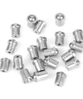 Assorted 3x4mm Ball Plunger Set, 304 Stainless Steel Spring Loaded Ball Detent Plungers, 10N Elasticity, 20pcs for Precise Positioning
