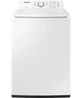 Efficient two-piece laundry solution with a 4.0 cu ft HE top-load washer and a 7.2 cu ft electric dryer in white, ideal for apartments
