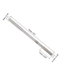 4.1mm Chucking Reamer HSS Cobalt M35 D4 6 Straight Flutes Round Shank Milling Cutter For Stainless Steel Alloy Copper And Other Metals Pro Grade Precision Machining Two Pack, side view with measurements.
