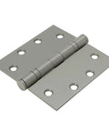 4 Pack Four And One Half Inch Ball Bearing Door Hinges With Prime Coat for smooth, quiet operation, shown in a close-up view.