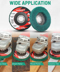 10 Pack 4 1 Half Inch Flap Discs For Angle Grinder Set With 180 And 320 Grits Ideal For Metal And Wood Sanding Rust Removal
