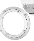 4.7 Inch Aluminum Lazy Susan Turntable Bearing, Heavy Duty Round Rotating Base for Glass Granite or Wood Tables, close-up detail view.