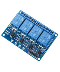4 Channel 5V Relay Module With Optocoupler For Arduino UNO R3 Mega 2560 DSP ARM PIC AVR STM32 Projects Active Low, front view