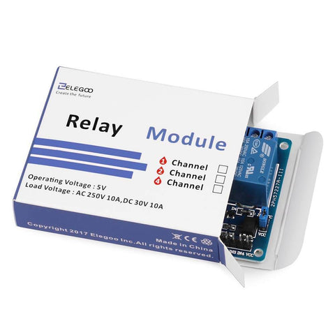 4 Channel 5V Relay Module With Optocoupler For Arduino UNO R3 Mega 2560 DSP ARM PIC AVR STM32 Projects Active Low 10A At 250VAC And 10A At 30VDC Contacts Direct Microcontroller Interface Status LEDs DIY Friendly Safe Operation package view.